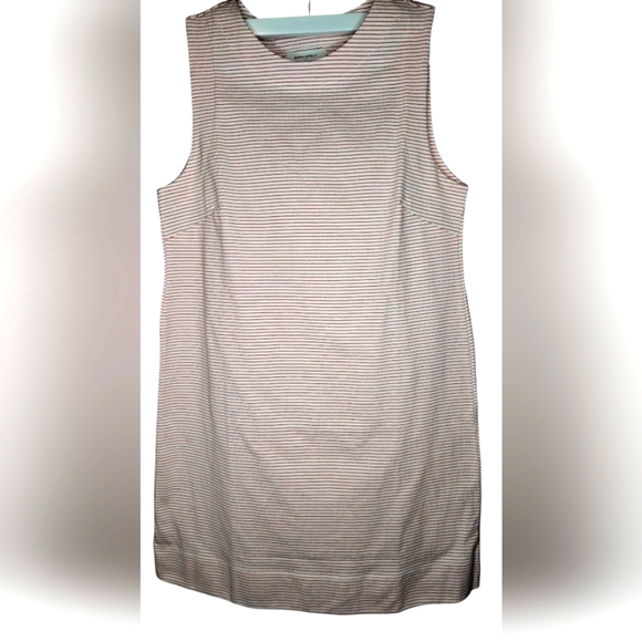 NWT Banana Republic Red And White Striped T-Shirt Mini Dress - Size M - Picture 1 of 8